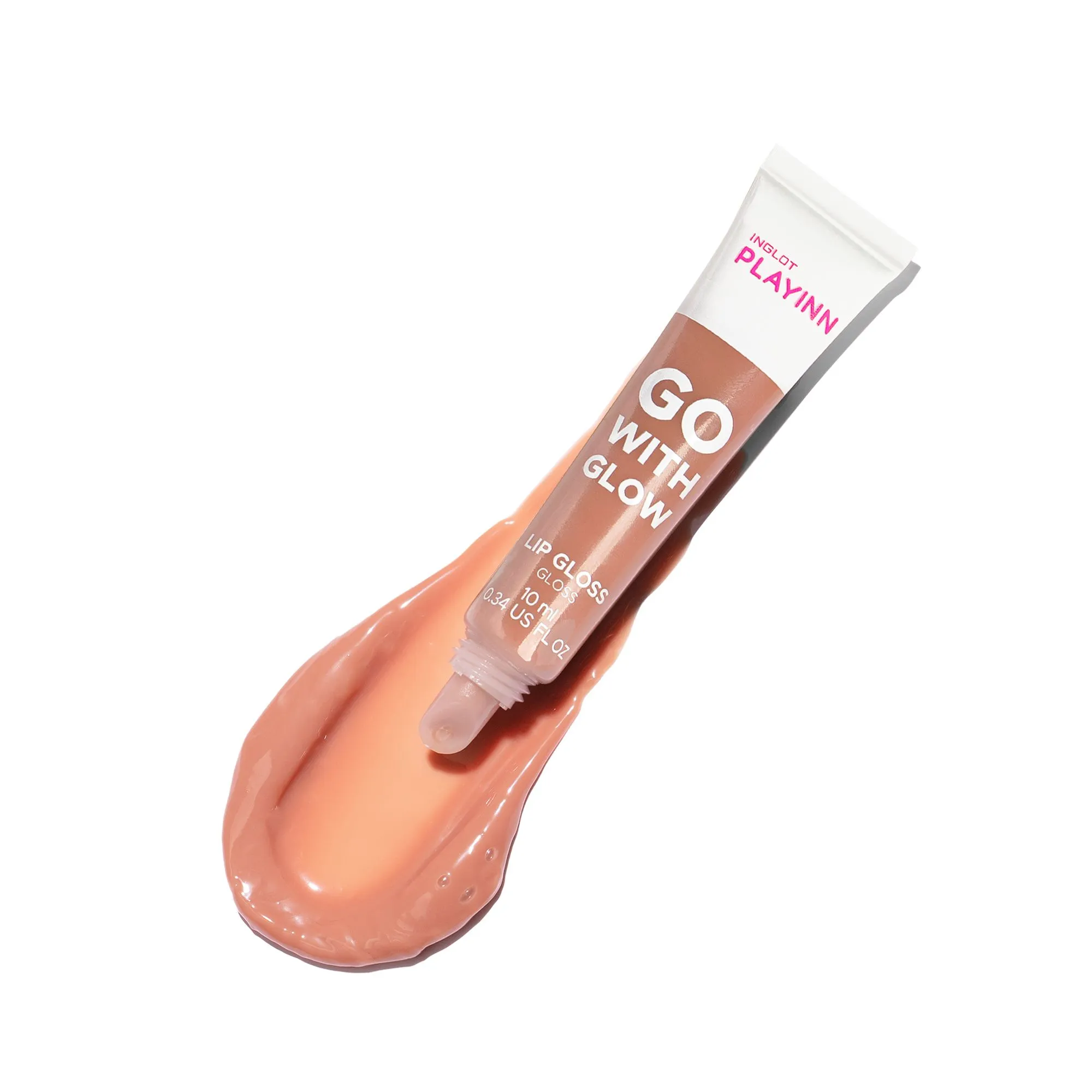 Питательный блеск для губ Playinn Go With Glow Lip Gloss Inglot, цвет go with coral — фото 4