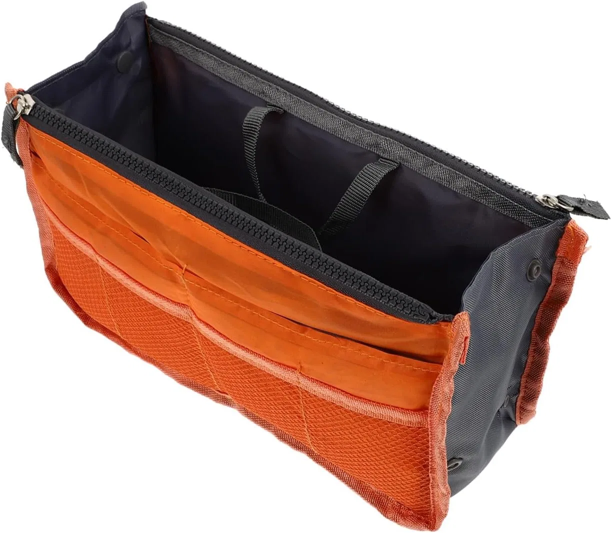 Косметичка для путешествий оранжевая Beatifufu 28x10x17 см