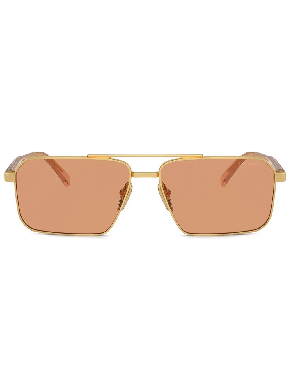 

Солнцезащитные очки с логотипом Prada Eyewear, золотой