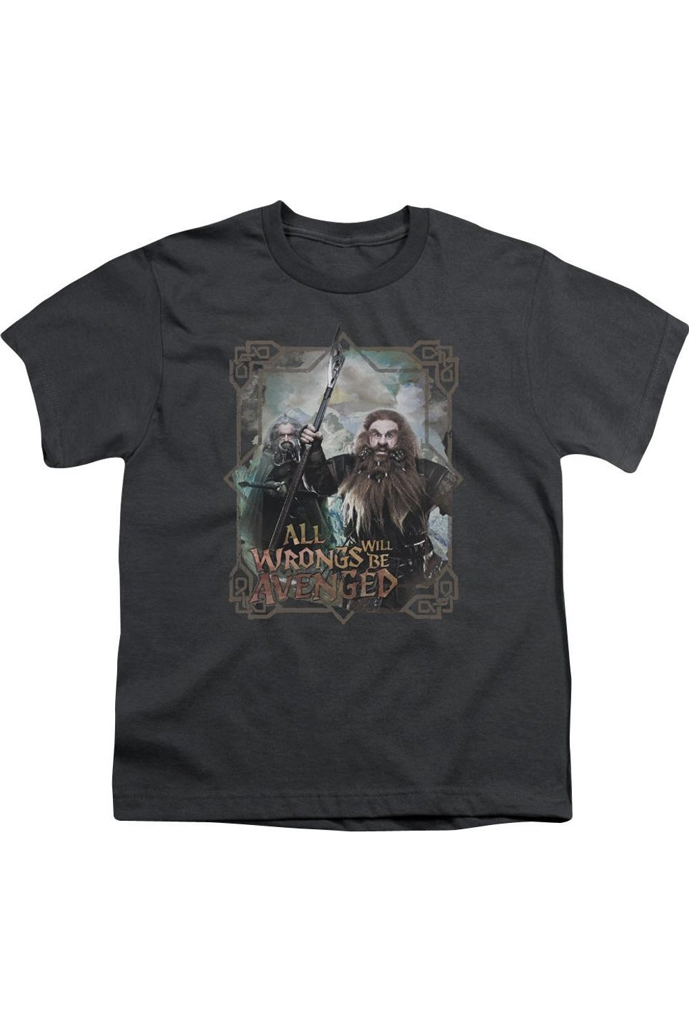 

Футболка с коротким рукавом для детей "The Hobbit: Возмездие" Gildan, Charcoal
