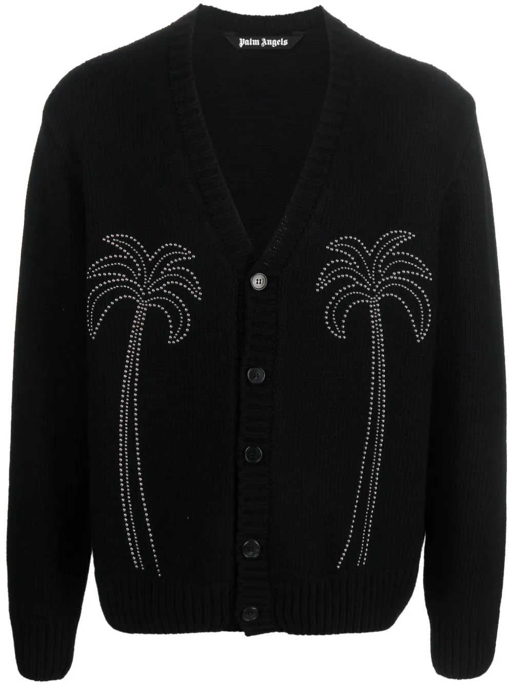 

Кардиган Milano с заклепками PALM ANGELS, черный