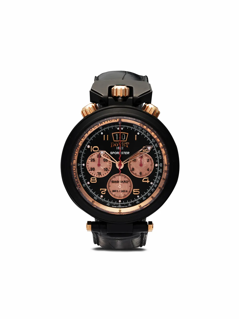 

Наручные часы Sportster Saguaro Chronograph 46 мм Bovet, черный
