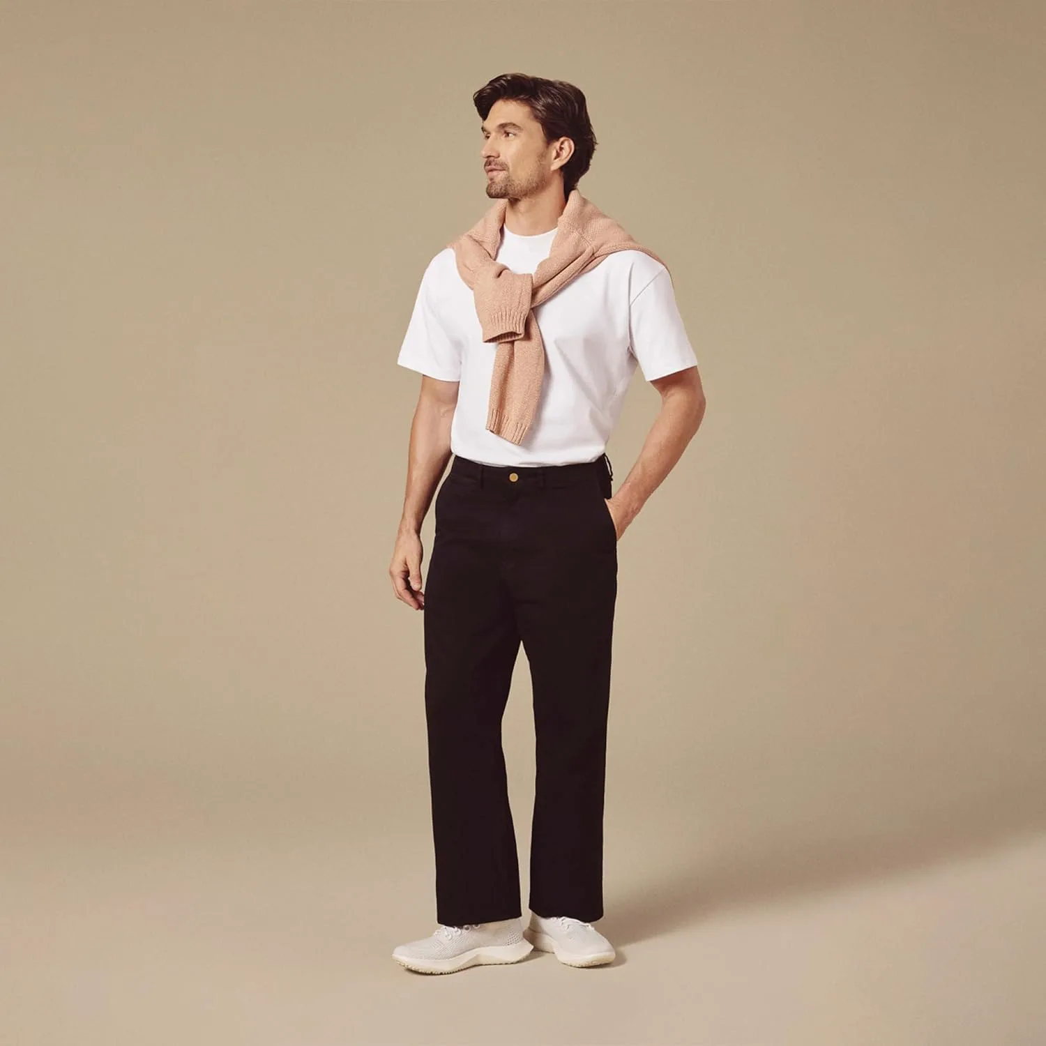 Мужские кроссовки Allbirds Tree Dasher 2 для активного бега и ходьбы, кремовый/бежевый — фото 2