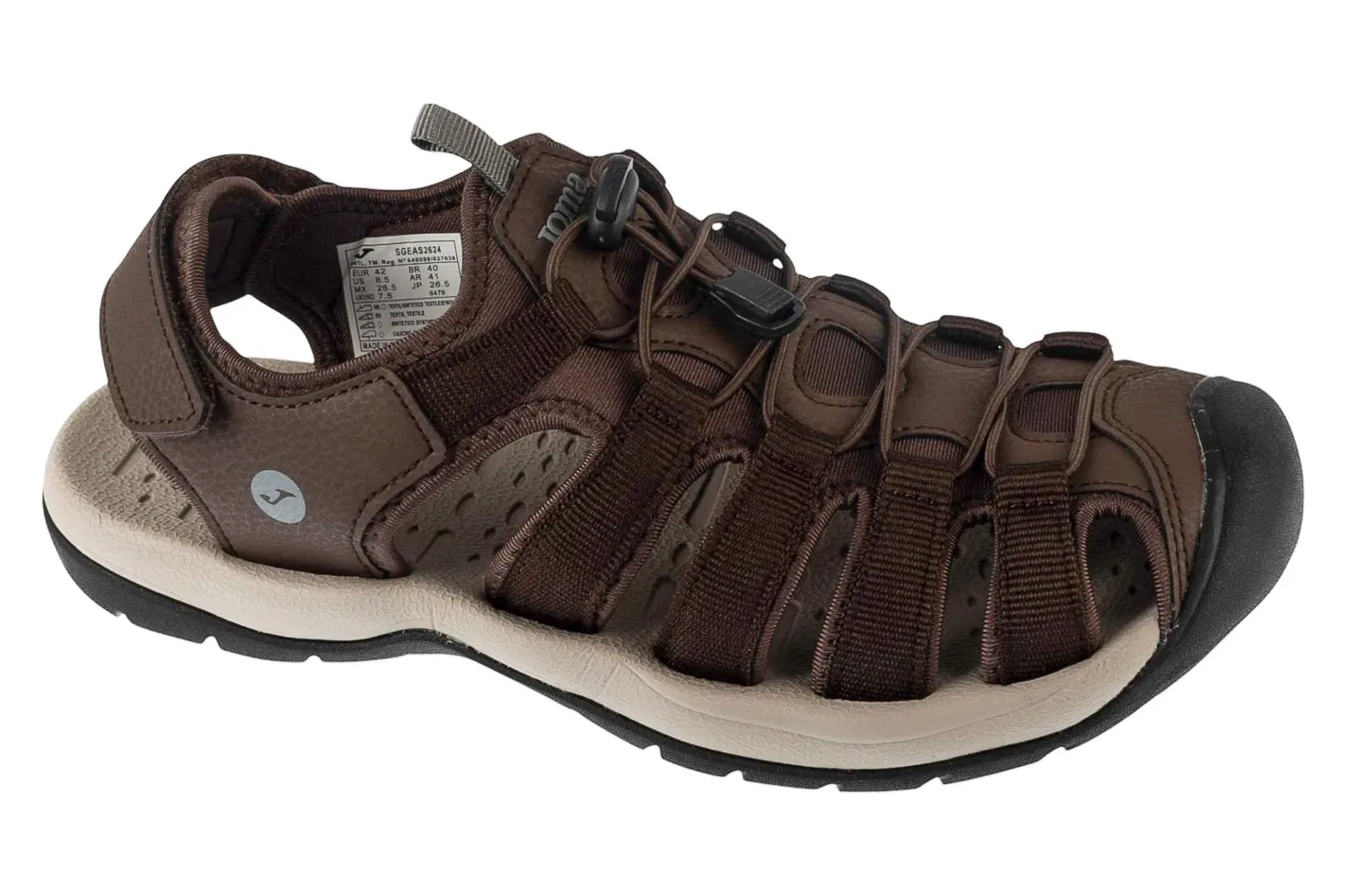Сандалии текстильные Joma, коричневый