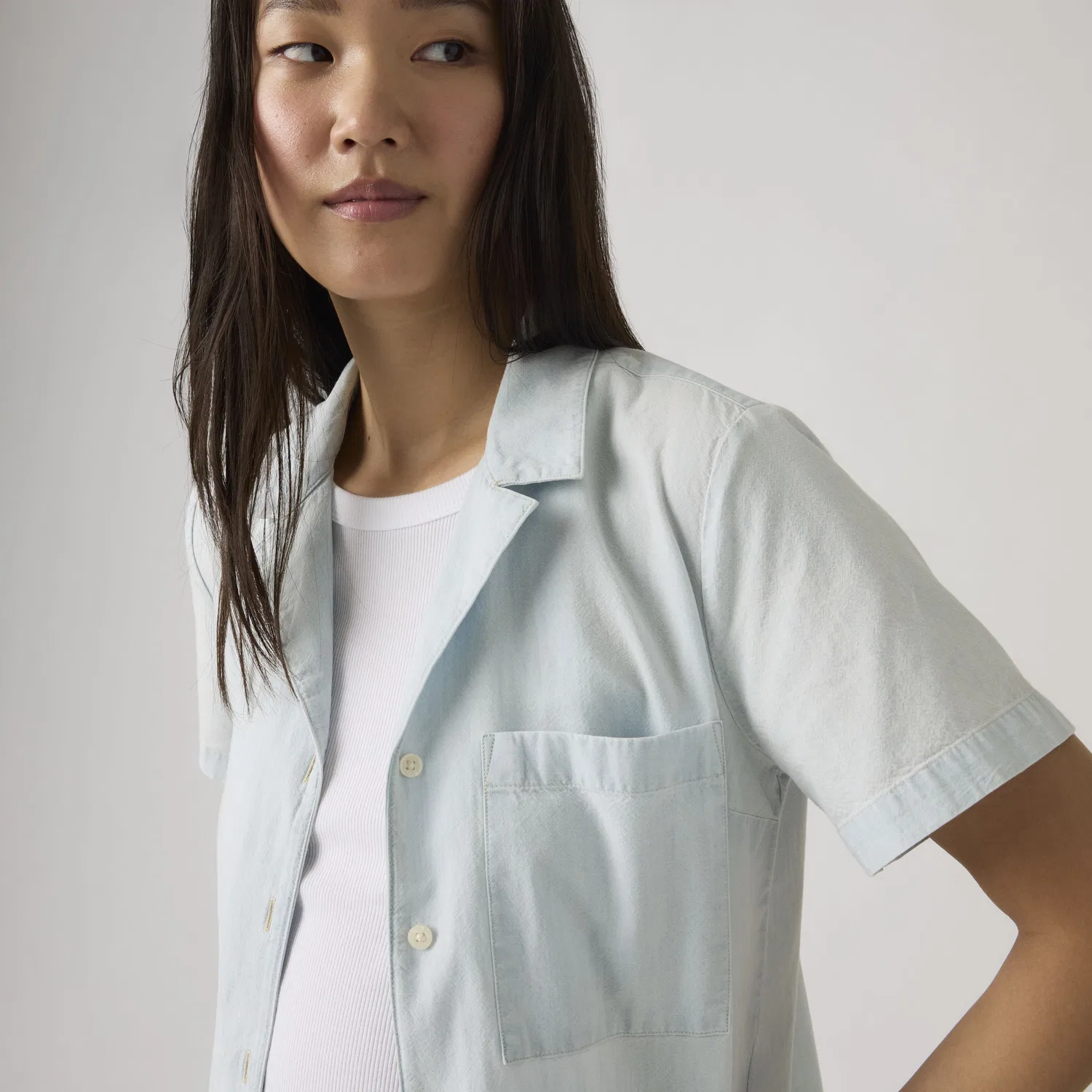 Рубашка Элби Кэмп Levi's, Medium Wash — фото 2