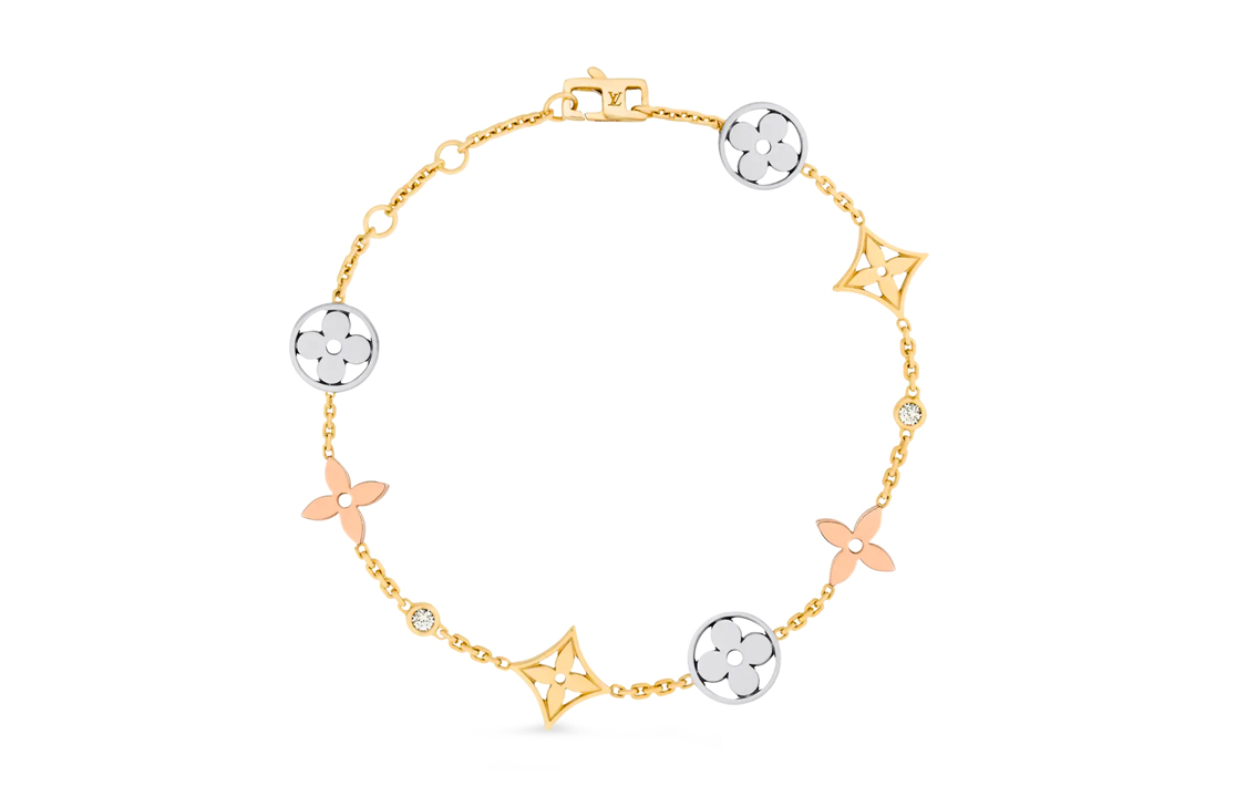 

Браслет Idylle Blossom 3 Golds And Diamonds LOUIS VUITTON, золотой