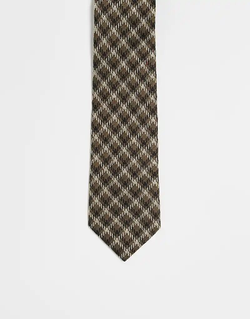 

Галстук ASOS DESIGN с клетчатым принтом
