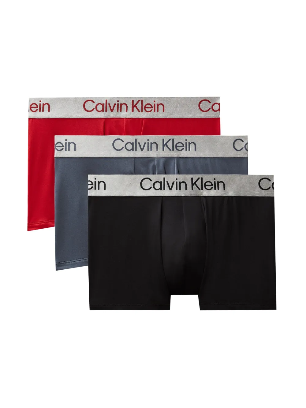

Комплект из трех боксеров с логотипом Calvin Klein Underwear, красный