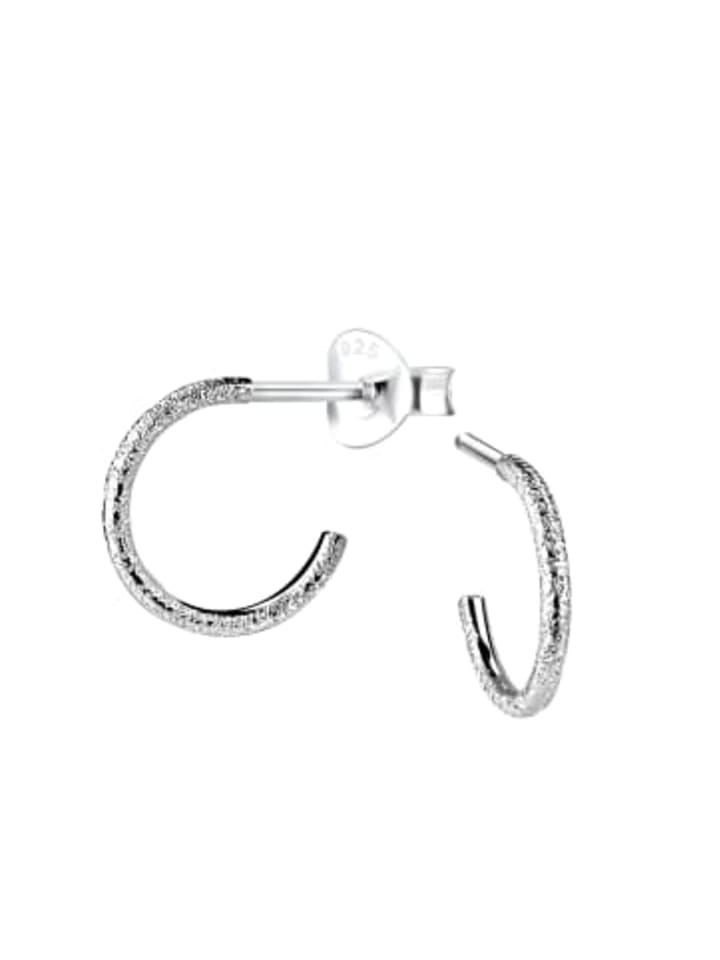 

Alexander York Серьги-кольца 10 мм, открытые, из серебра 925 пробы, с алмазной пылью, 2 штуки