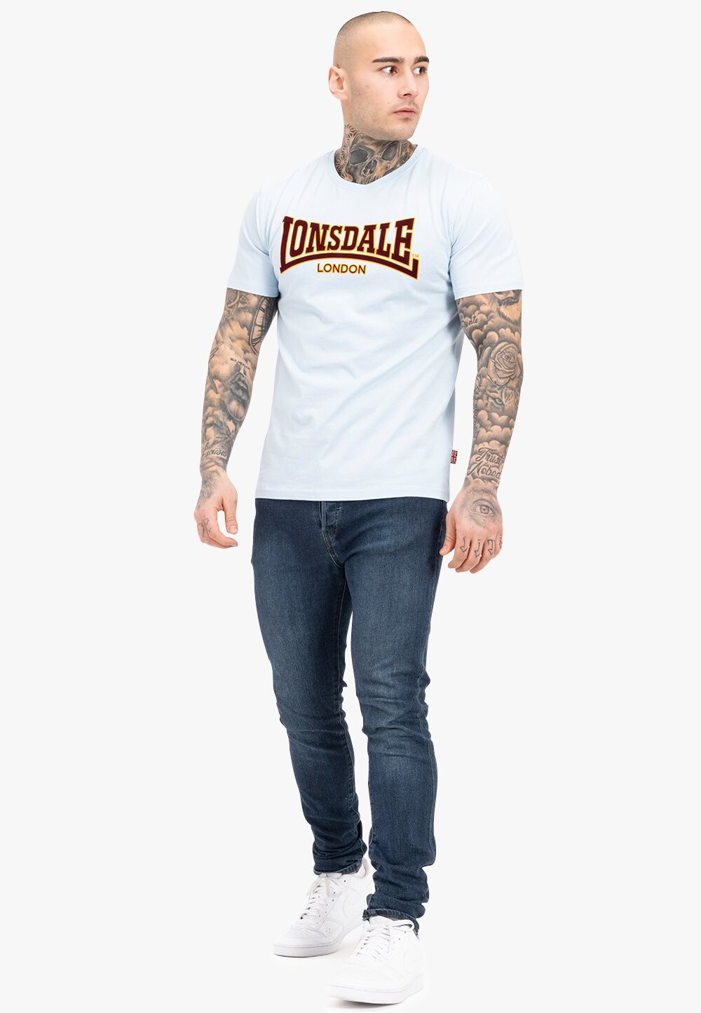 

Футболка с принтом Schmale Passform Classic Lonsdale, нежное небо