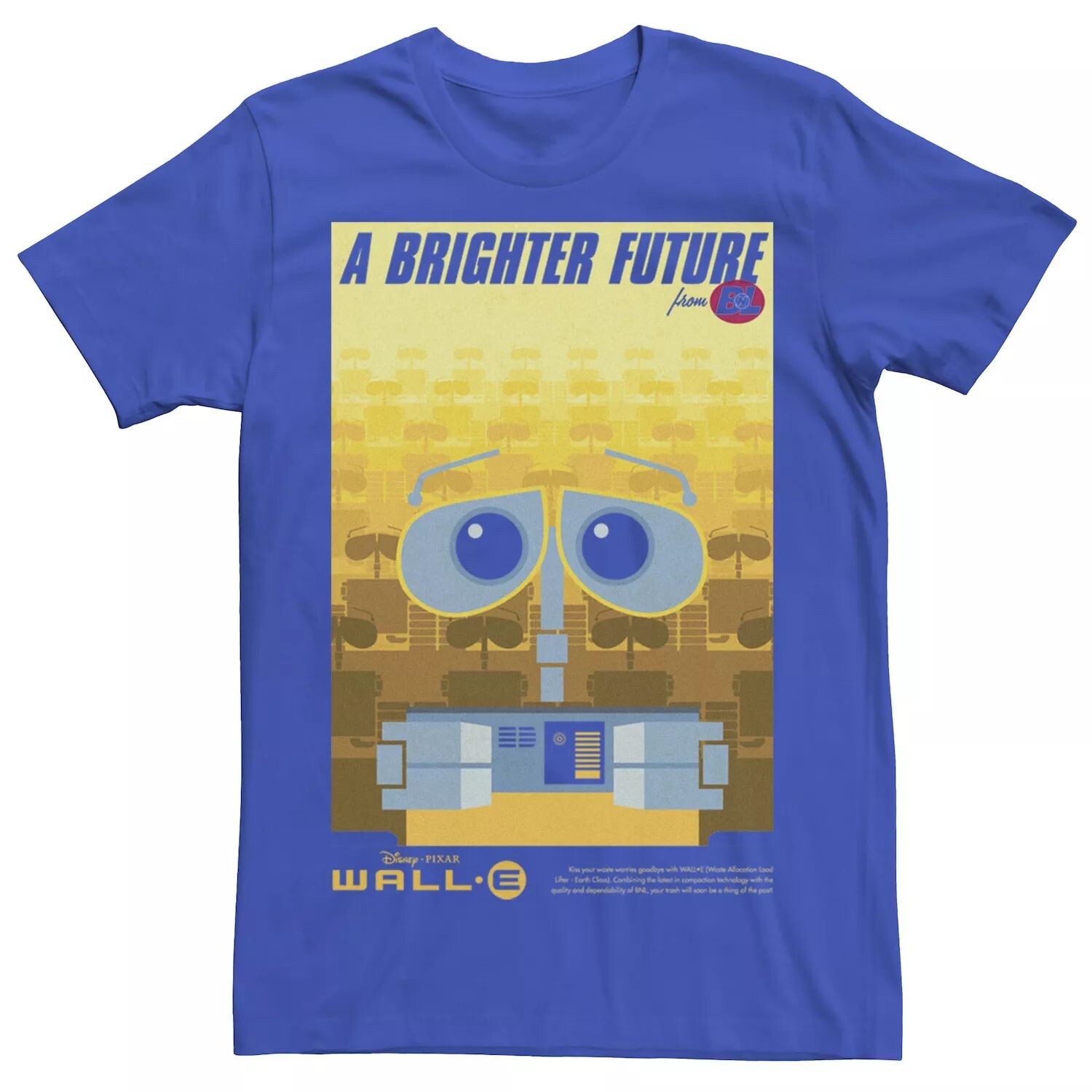 

Мужская футболка с плакатом WALL-E A Brighter Future Disney / Pixar