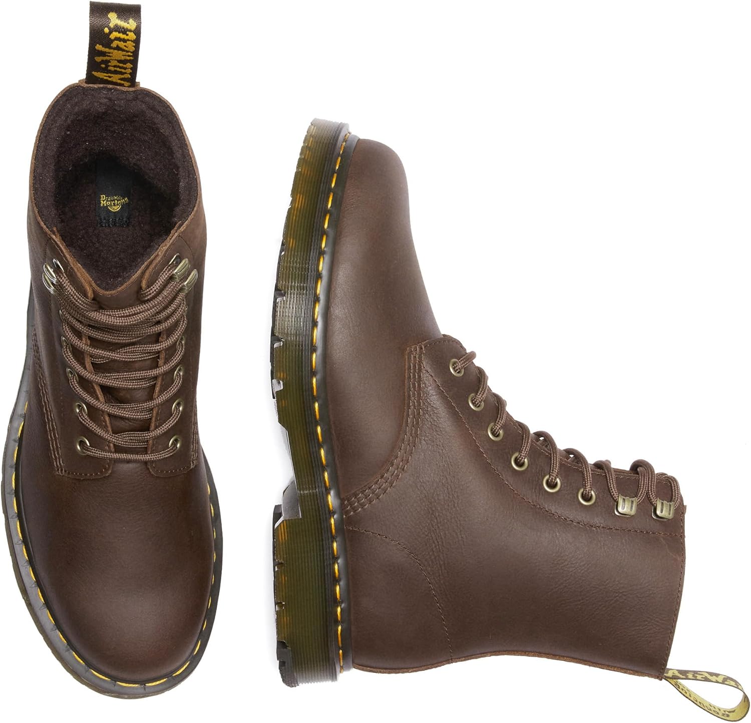 Зимние ботинки Dr. Martens Unisex-Adult 1460 Pascal Wg, Chocolate Brown Outlaw Wp — фото 3