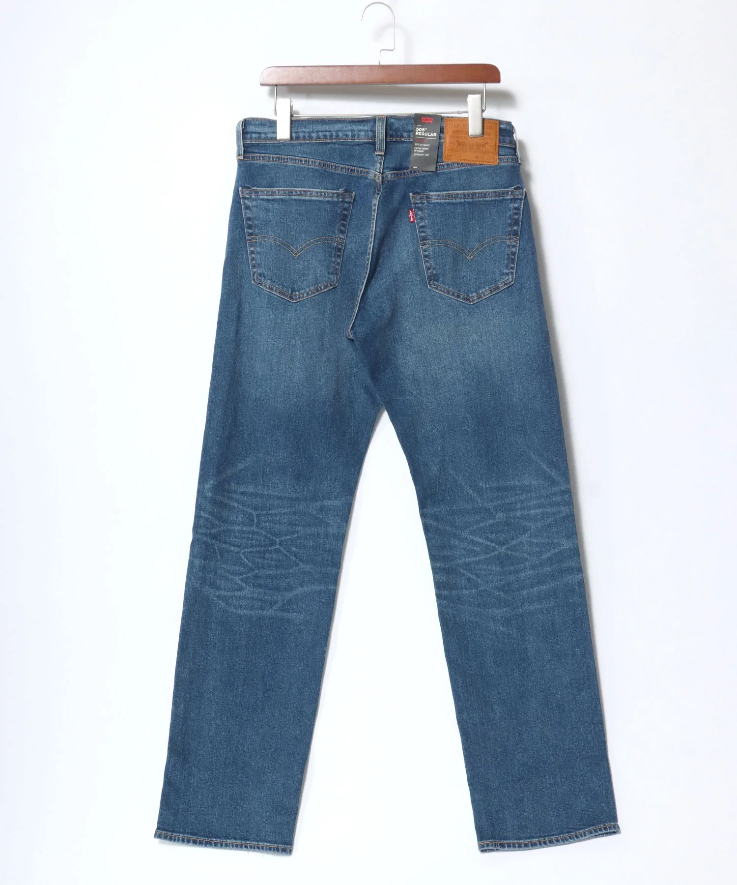 Джинсы Levi's 505 Regular Fit / Vintage Wash, прямые, эластичные. — фото 3