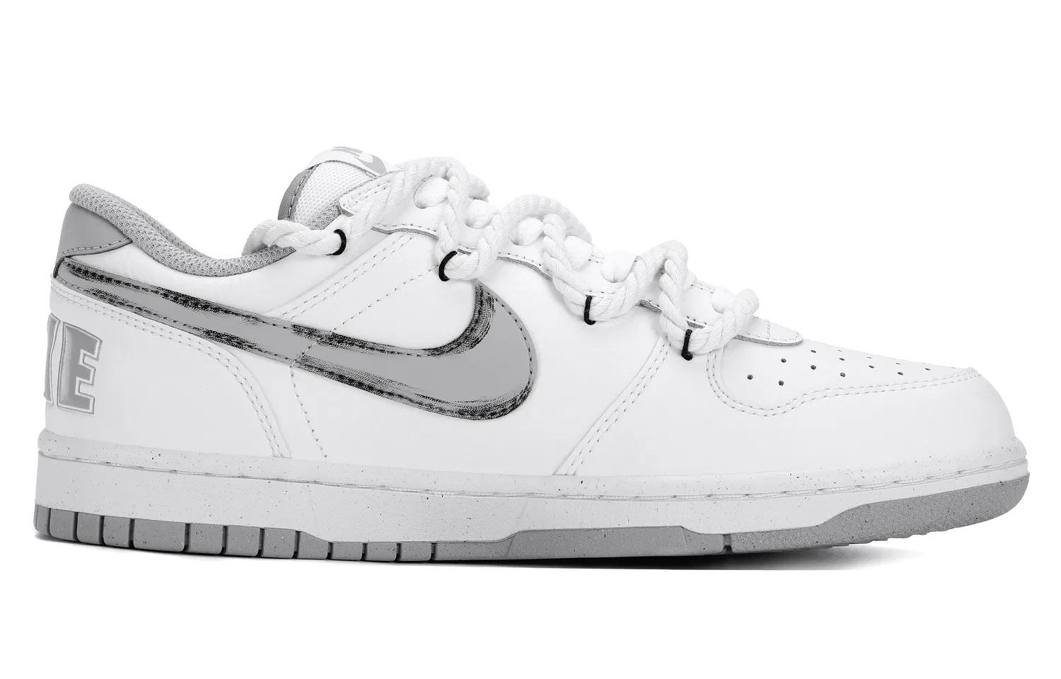 Кроссовки скейтерские Nike Dunk Low Grey Black — фото 4