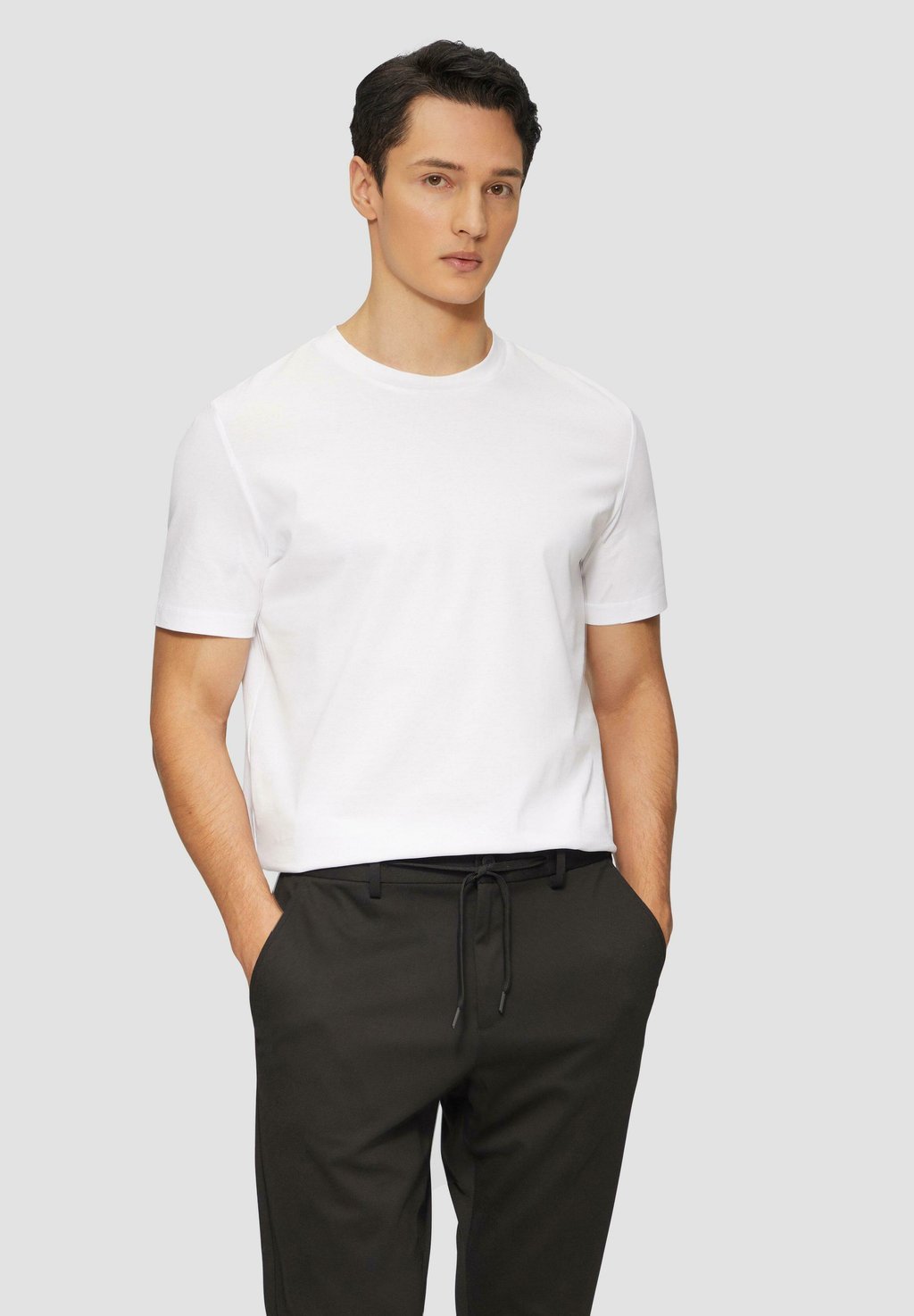 

Базовая футболка s.Oliver BLACK LABEL, белый