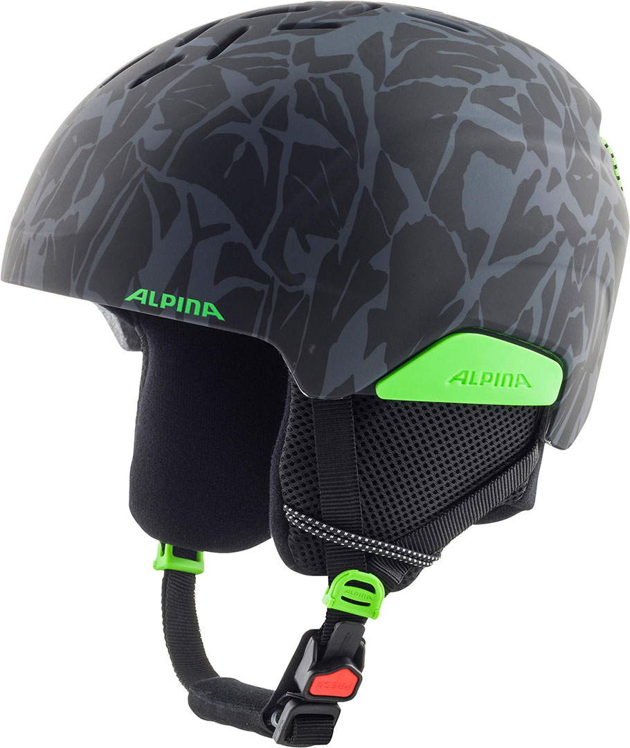 

Alpina Детский шлем Pizi jr black-green camo matt 46-51