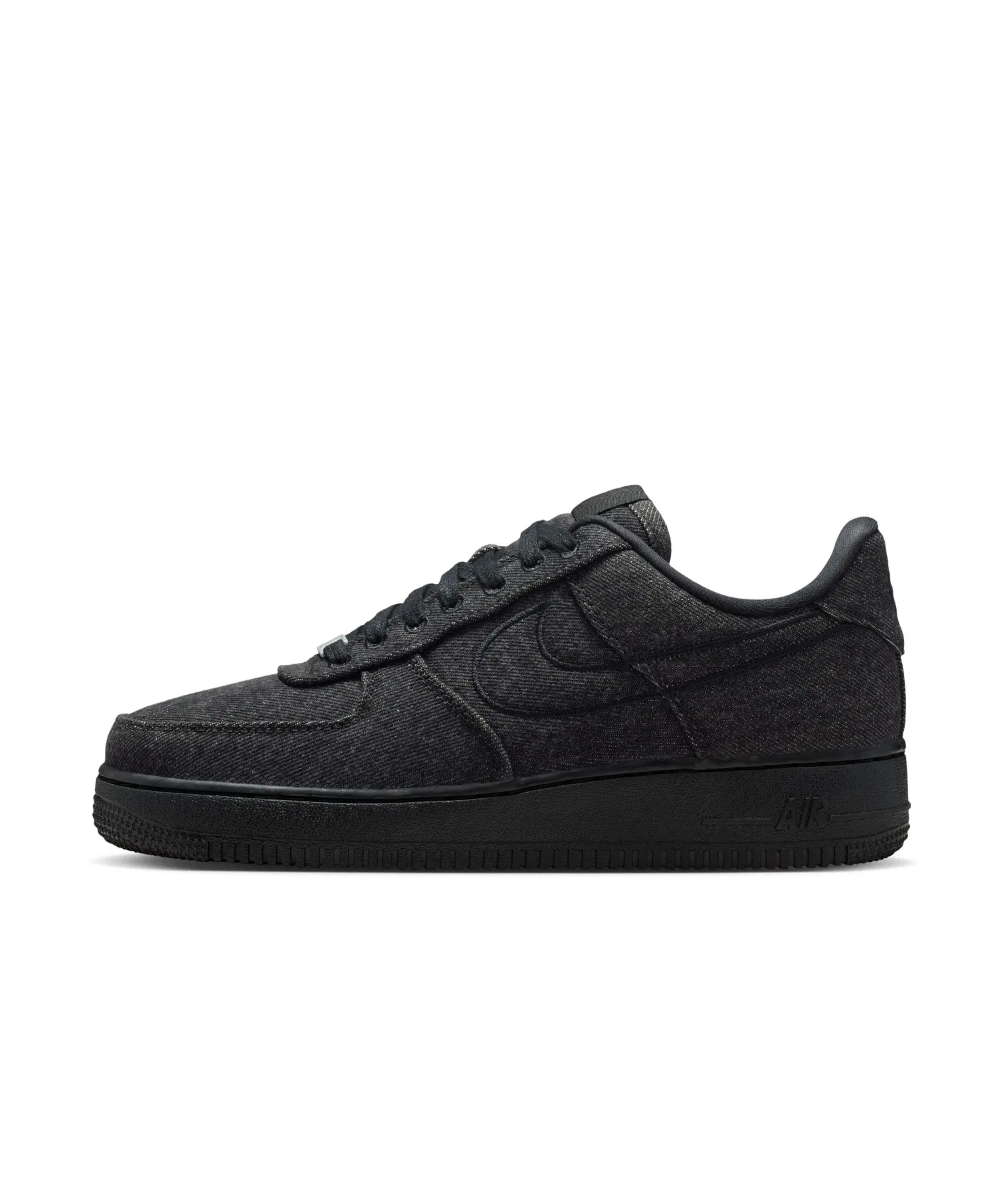 Унисекс кроссовки Air Force 1 '07 LV8 из натуральной кожи NIKE чёрные