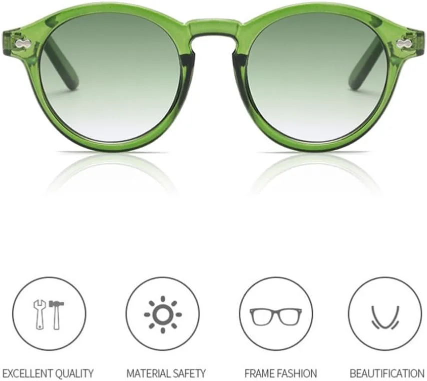 

Солнцезащитные очки UV400 с круглыми заклепками, конфетные цвета, панк-стиль, для женщин и мужчин, для бега и занятий спортом на открытом воздухе UYPTK, Tyj202-8