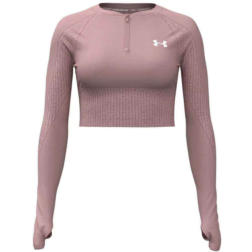 

Толстовка спортивная Under Armour HG Rib half zip, розовый