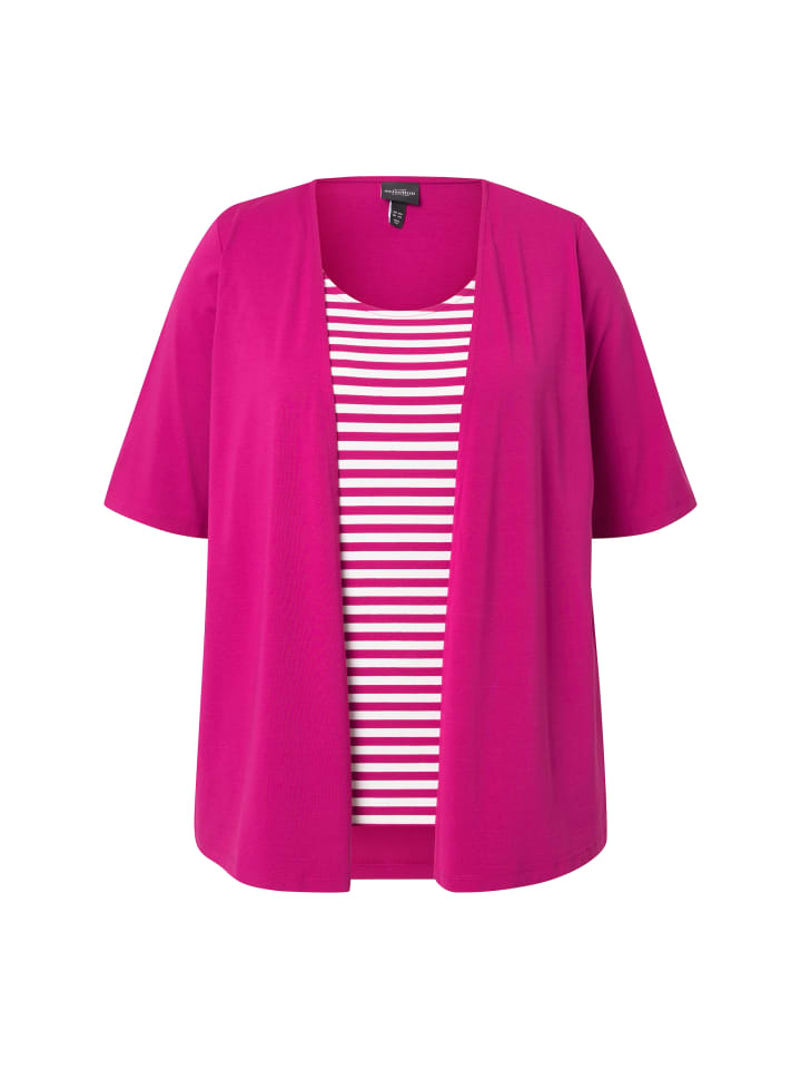 

Футболка Ulla Popken, цвет magenta