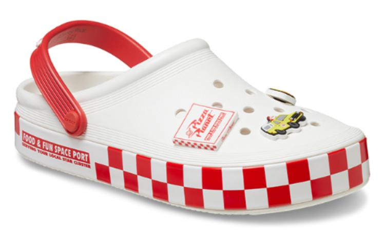 Сабо Crocs Toy Story Pizza Planet Off Court Clogs 'White Red' 209816-100, белый — фото 3