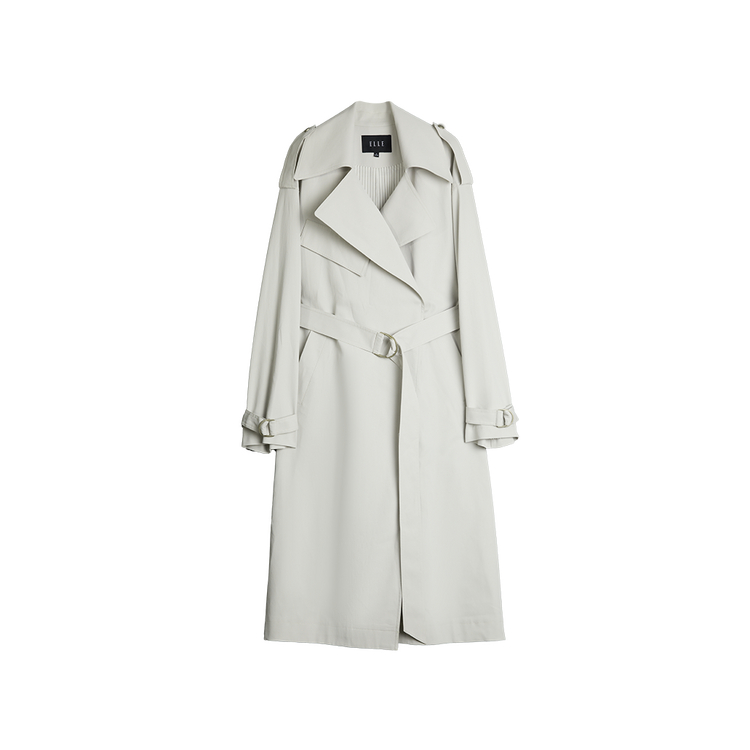 

Тренч для женщин с лацканом Moderate ELLE, светло-серый