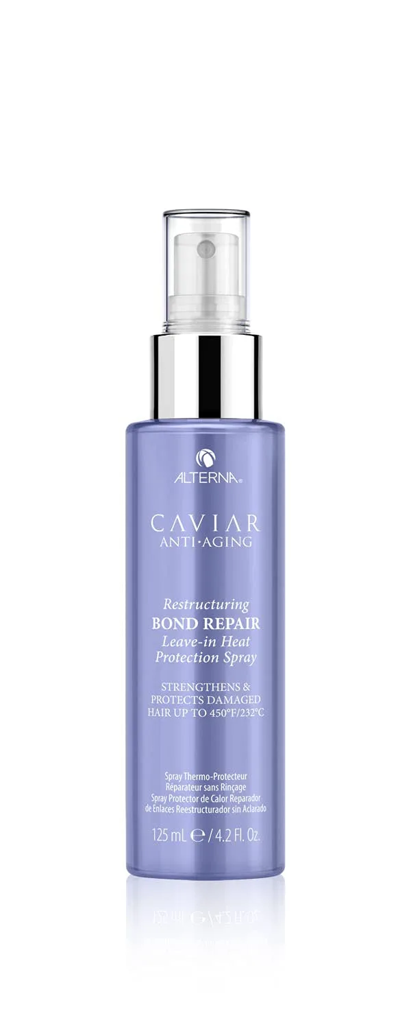 Спрей для термозащиты Alterna Haircare CAVIAR Anti-Aging Restructuring Bond Repair, 4,2 жидких унции | Укрепляет и защищает поврежденные волосы