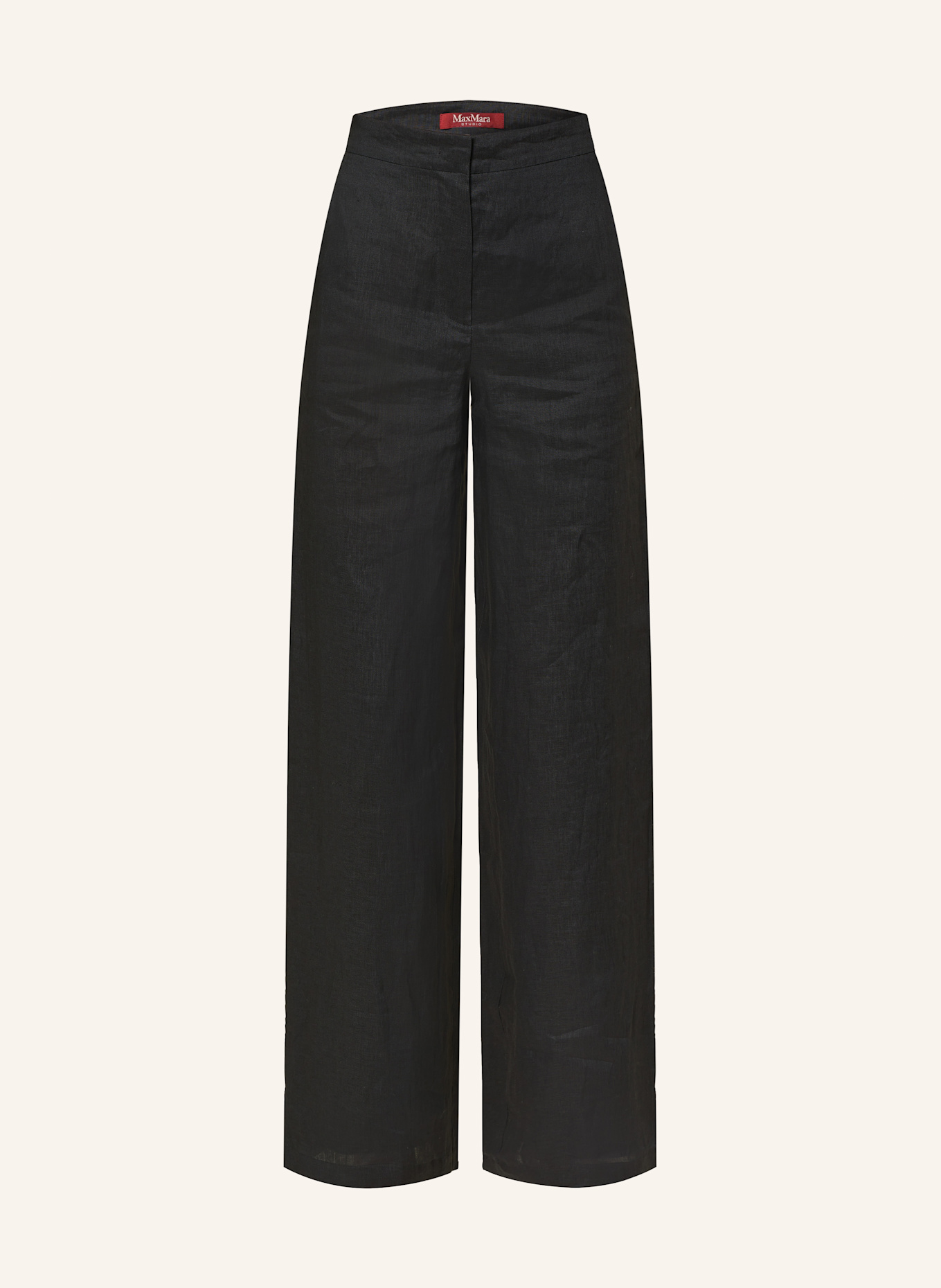 

Льняные брюки garibo Max Mara Studio, черный