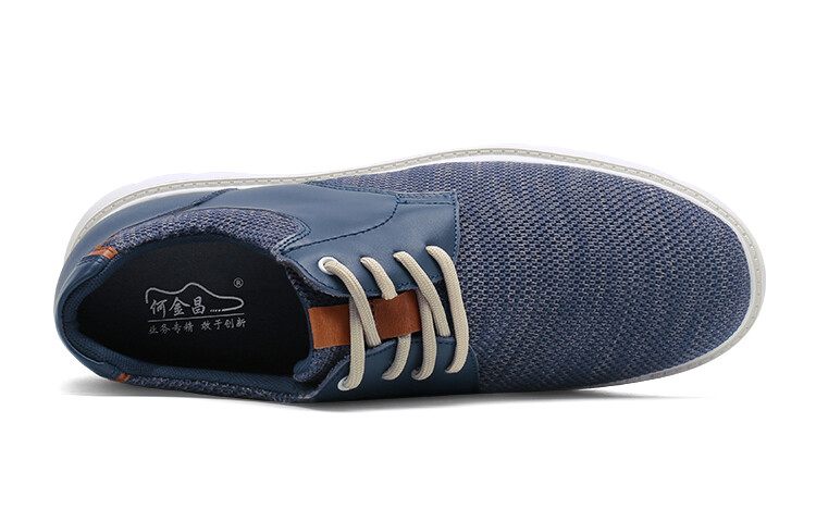 Кроссовки мужские Lifestyle Shoes Men Low-Top Blue He Jinchang — фото 4