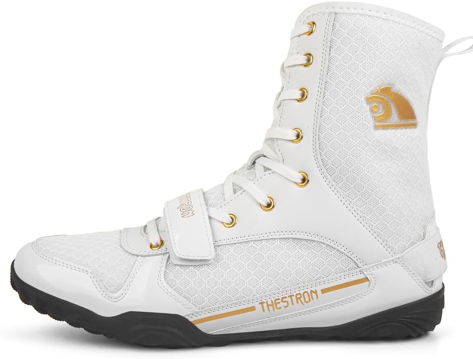 

Мужские борцовские кроссовки, удобная обувь для бокса, для отдыха, пауэрлифтинга и бодибилдинга Ukuboxbag, белый