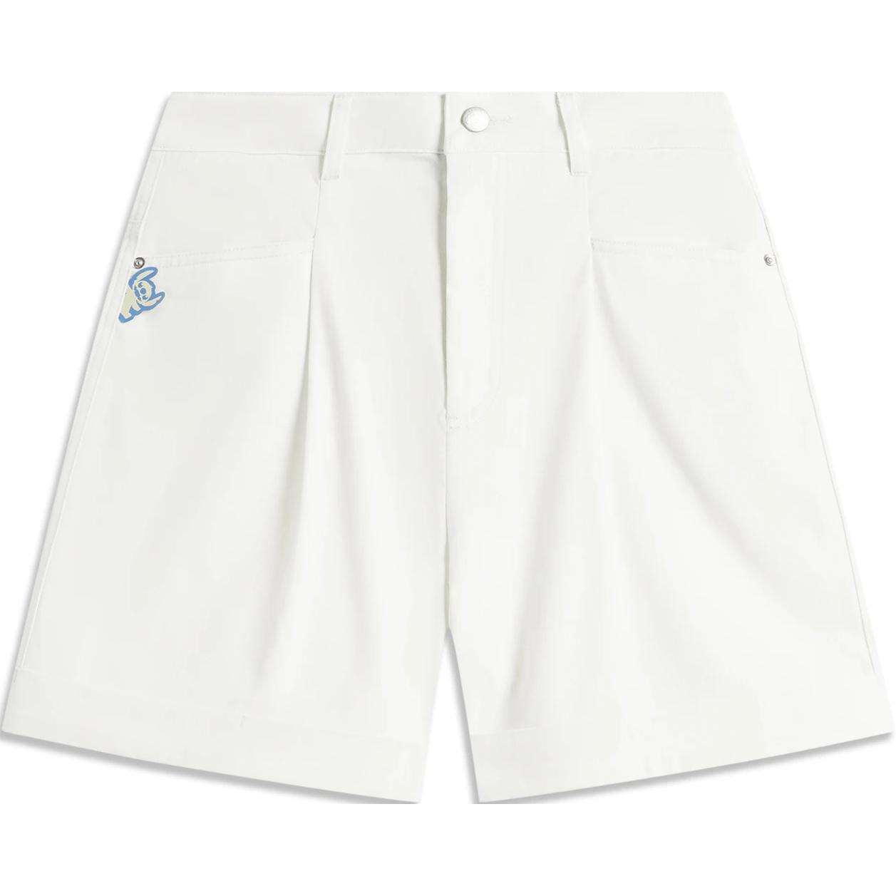 

Лининг x Дисней повседневные шорты женские имитация белого денима