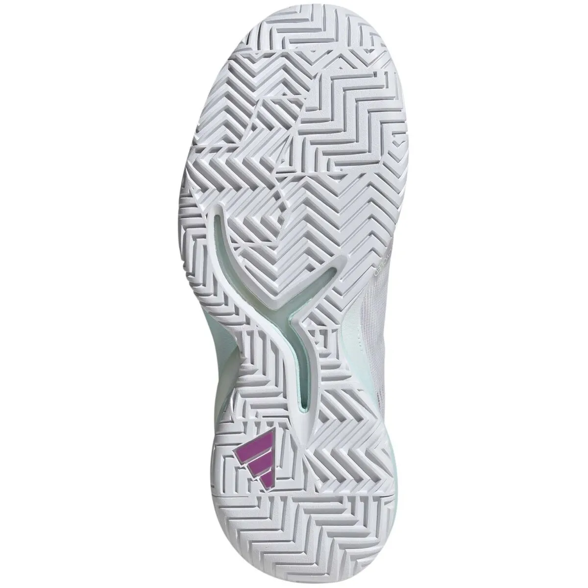 Женские теннисные кроссовки Adidas ADIZERO CYBERSONIC, белый/фиолетовый — фото 2
