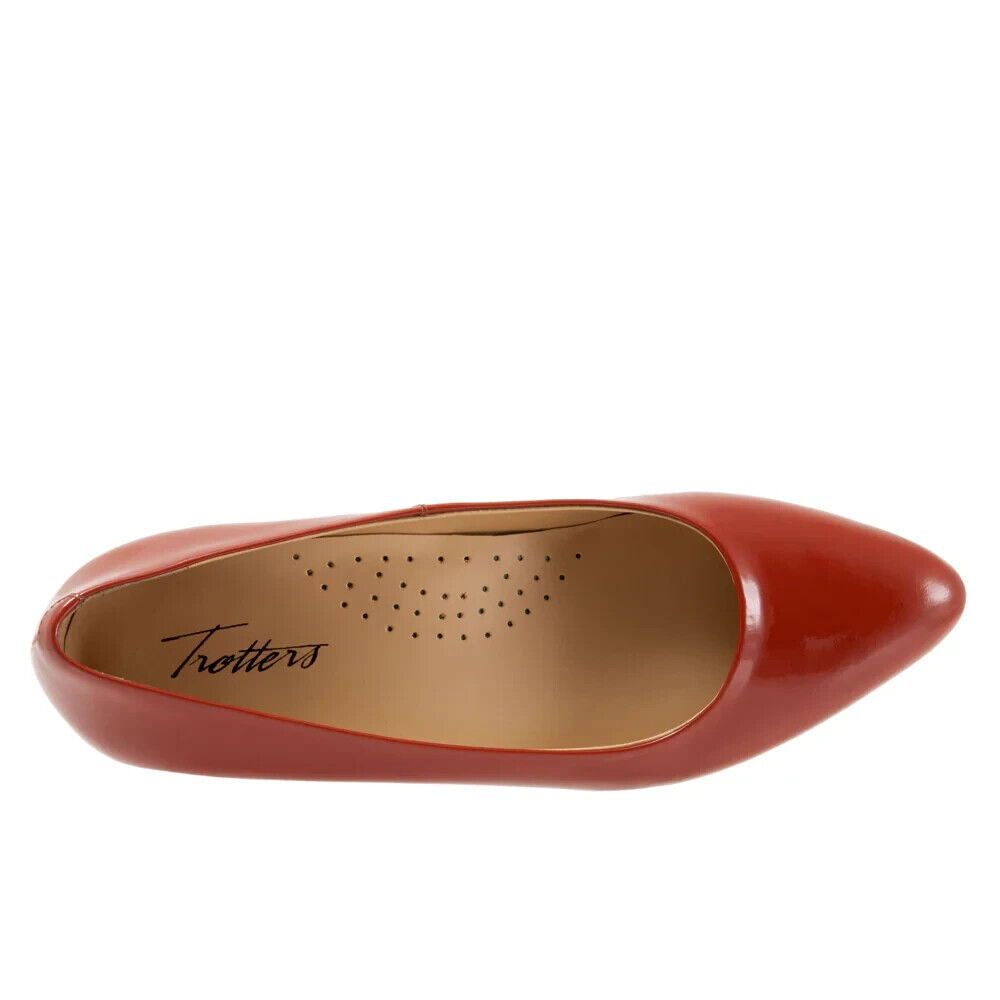 Туфли-лодочки Trotters Jewel T2126-659 Женские 10.5 Терракотовые лакированная кожа KHD632, коричневый — фото 3