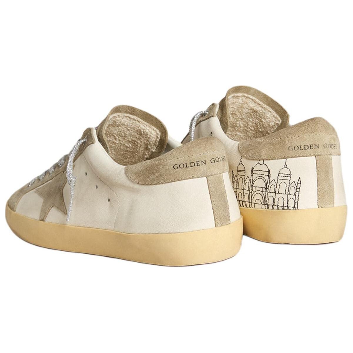 Кроссовки для скейтбординга Super-Star, мужские, низкие, серые Golden Goose — фото 4
