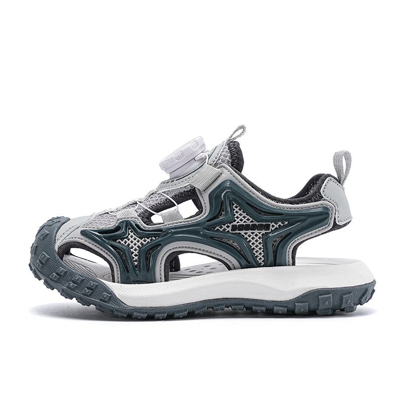 

Сандалии детские с низким верхом, противоскользящие, с амортизацией, устойчивые к истиранию, легкие и амортизирующие BOBDOG, серый