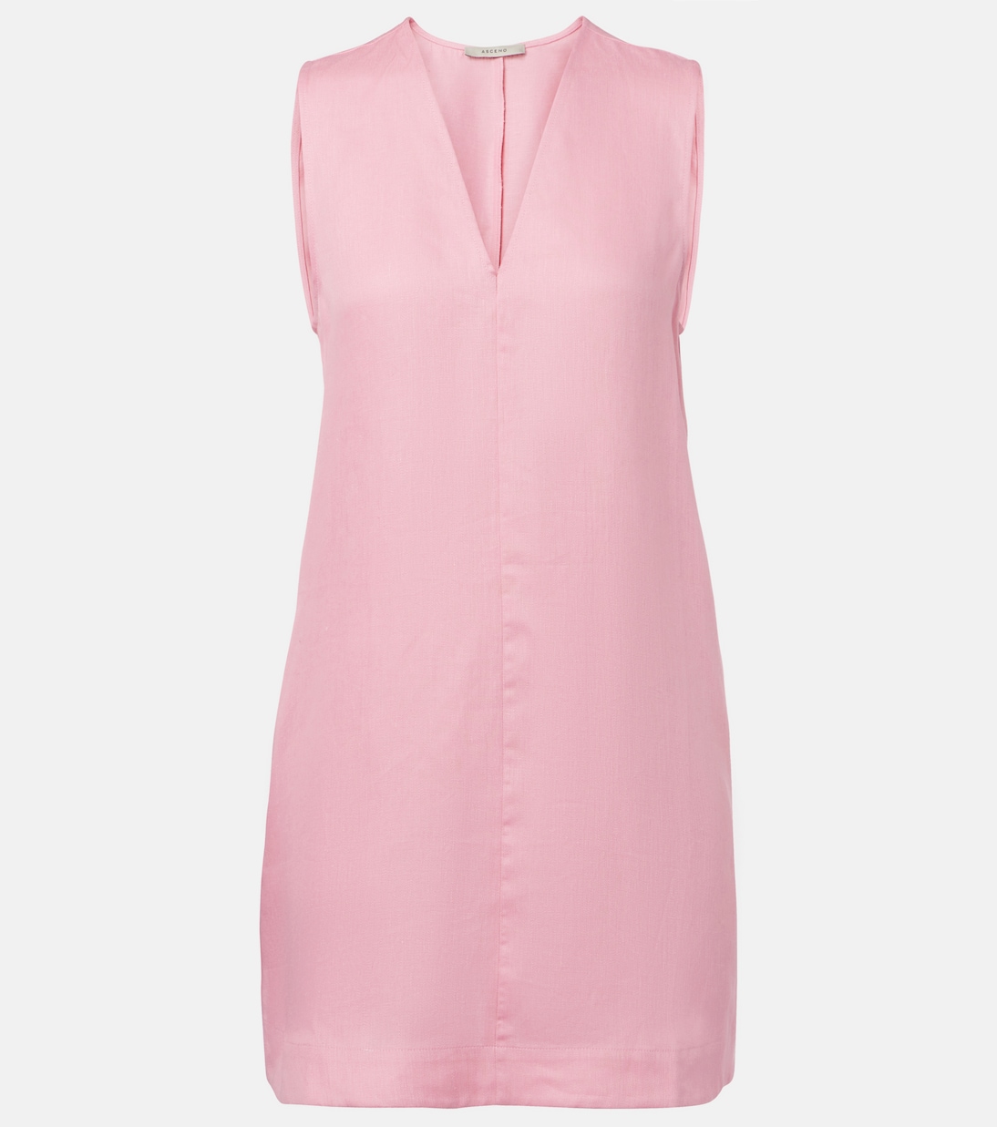 

Деря льняное мини-платье Asceno, Flamingo Pink