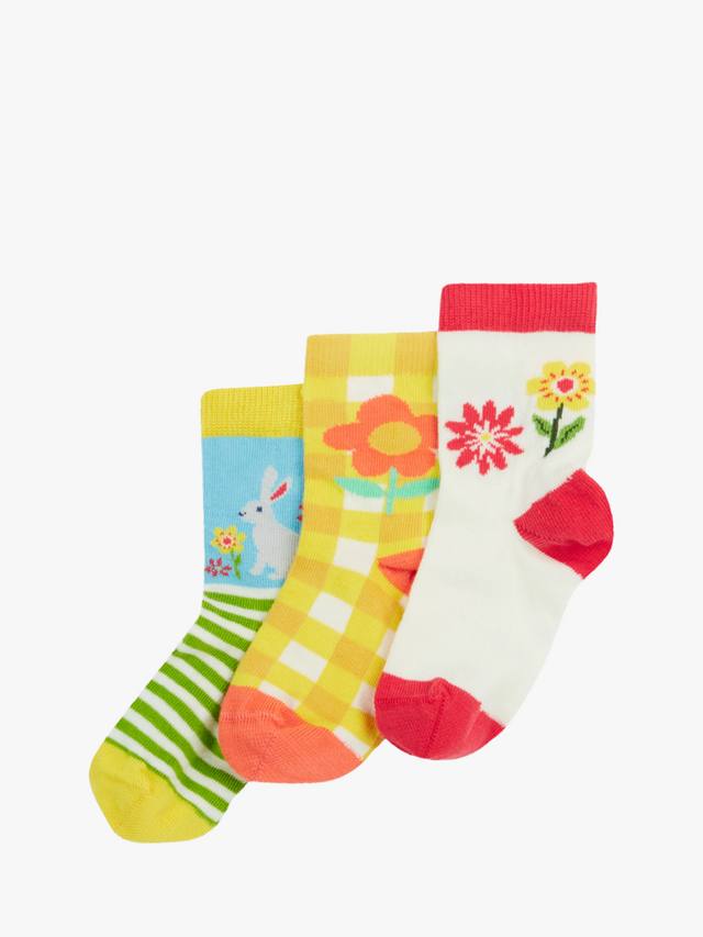 

Детские маленькие пасхальные носки из органического хлопка rich Frugi, разноцветный