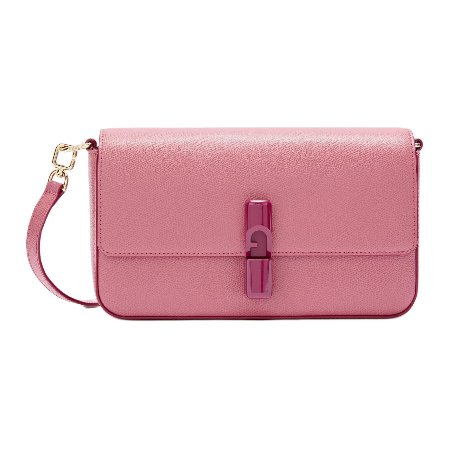 

Furla Кожаная поясная сумка маленькая женская светло-розовая