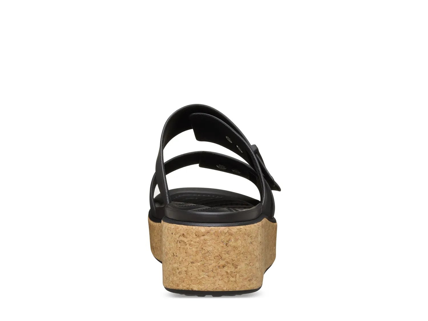 Сандалии Crocs Brooklyn Cork Buckle Wedge Sandal - Women's, черный — фото 2