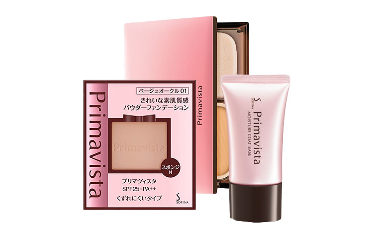 

Легкий праймер для маскировки и пуховка для пудры SOFINA