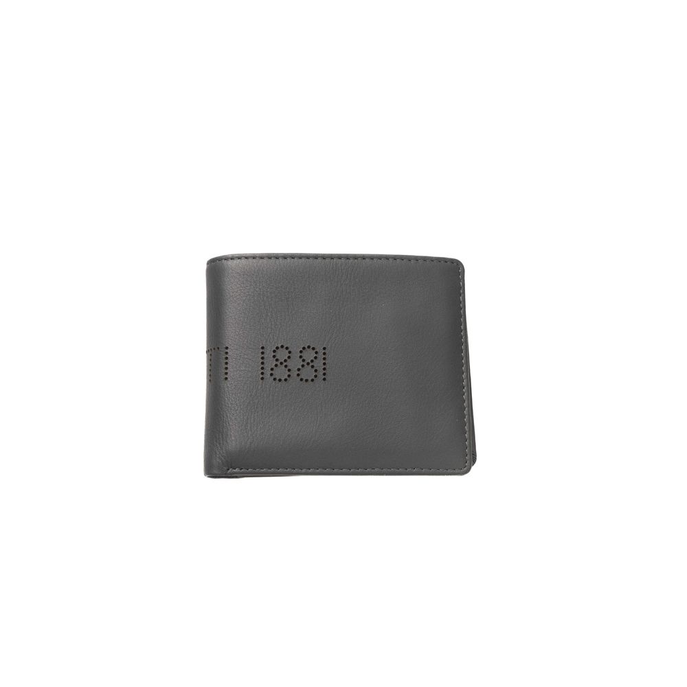 

Серый кожаный мужской кошелек CERRUTI 1881