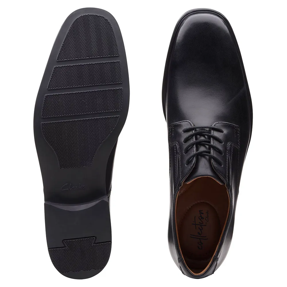 Туфли Clarks, туфли Tilden Plain Clarks shoes, черный — фото 2
