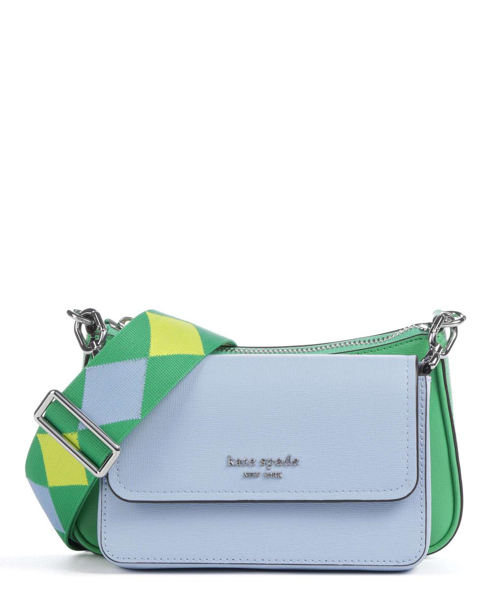 

Сумка через плечо Double UP из сафьяновой кожи Kate Spade New York, синий