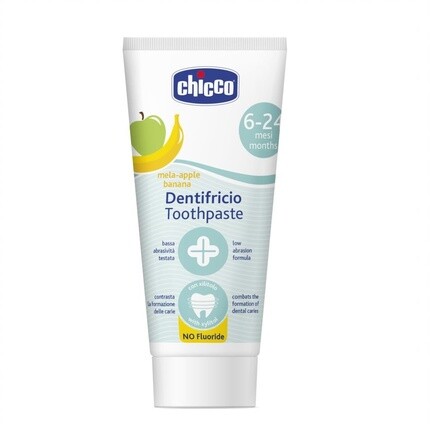 

Зубная паста без фтора со вкусом яблока и банана 6-24 месяцев 50 мл Chicco