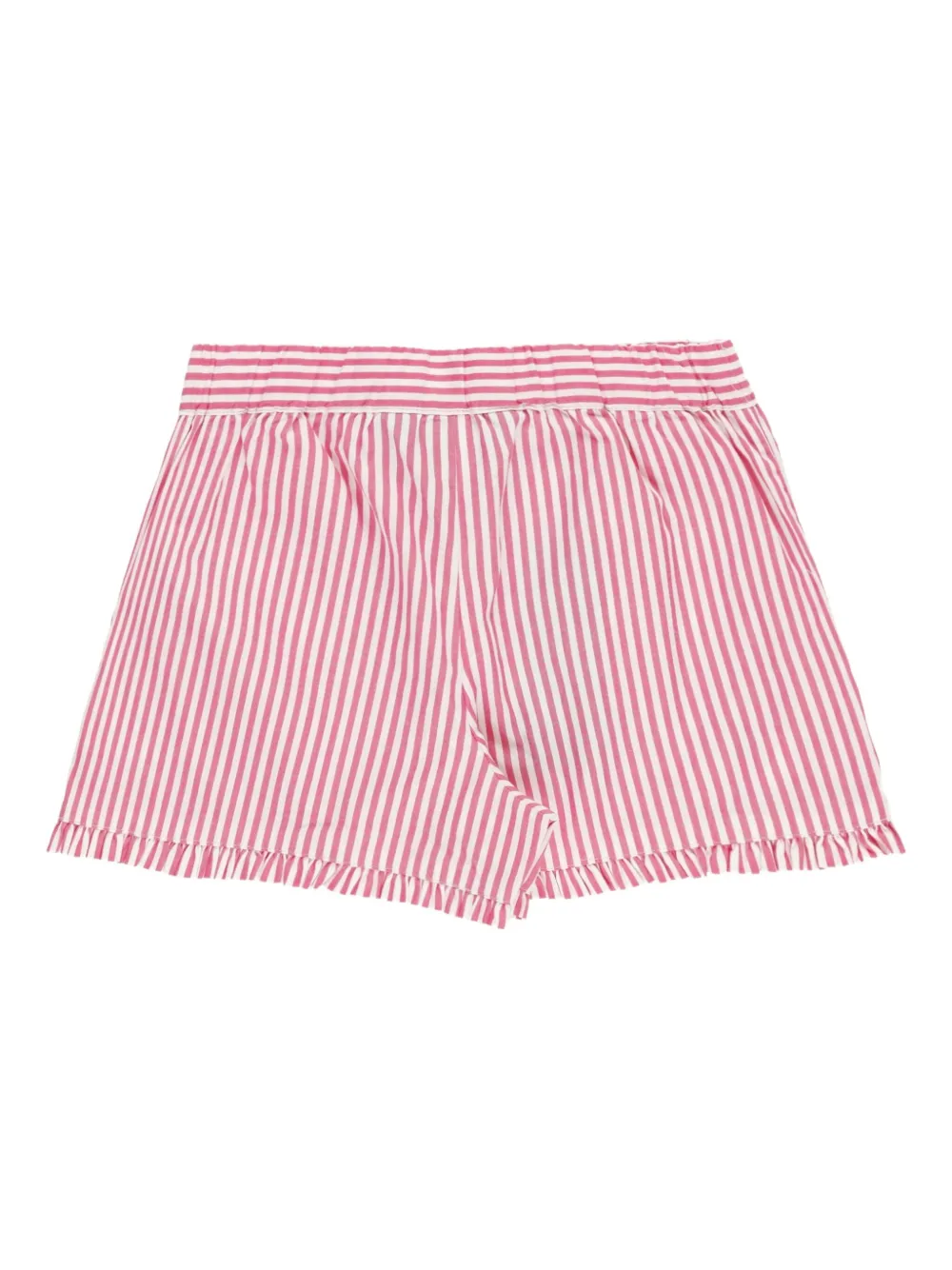 Шорты в полоску с оборками Polo Ralph Lauren Kids, белый — фото 2