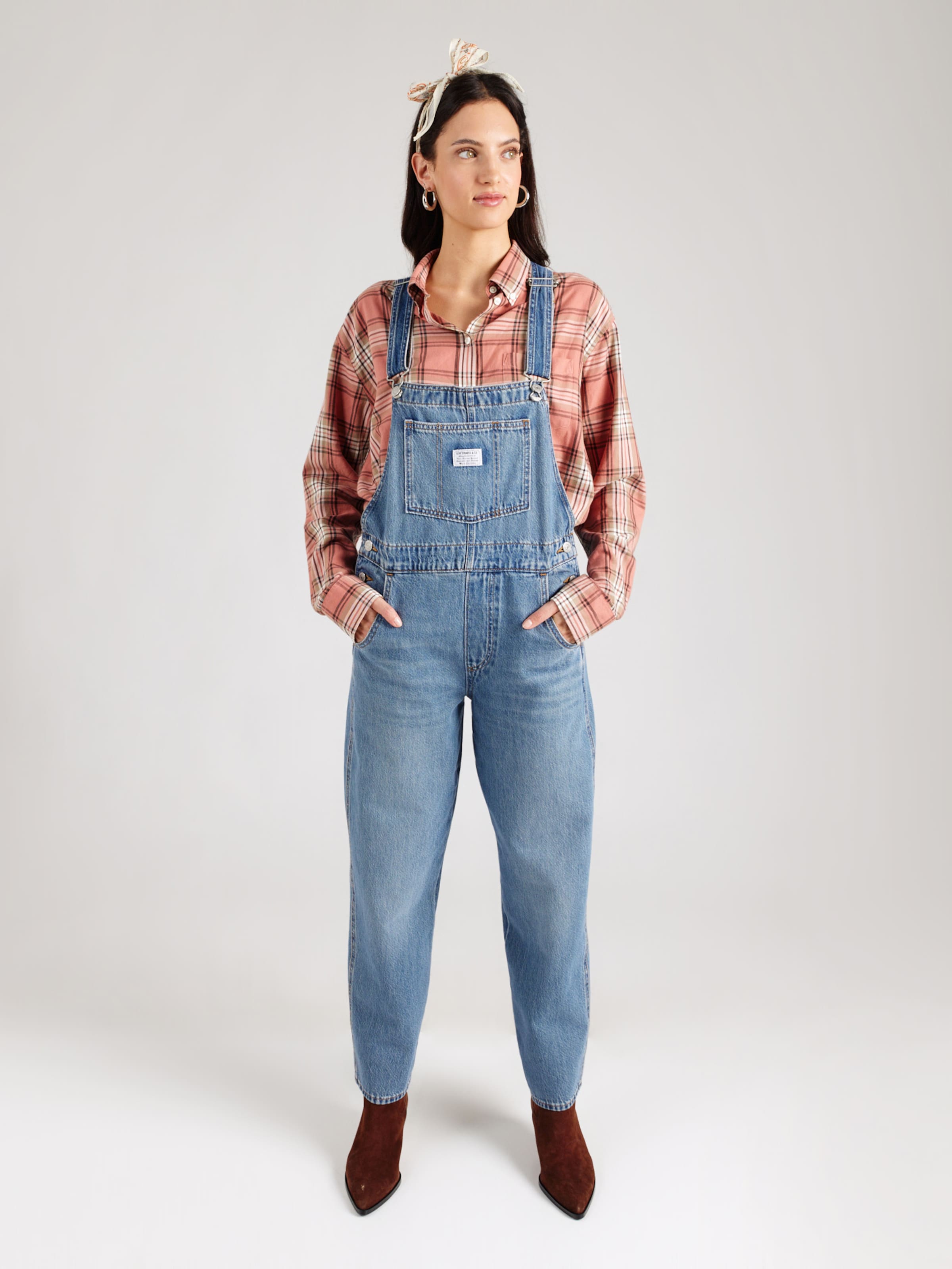 LEVI'S  Джинсовый комбинезон Regular 'Vintage Denim Overalls' в синем дениме — фото 3