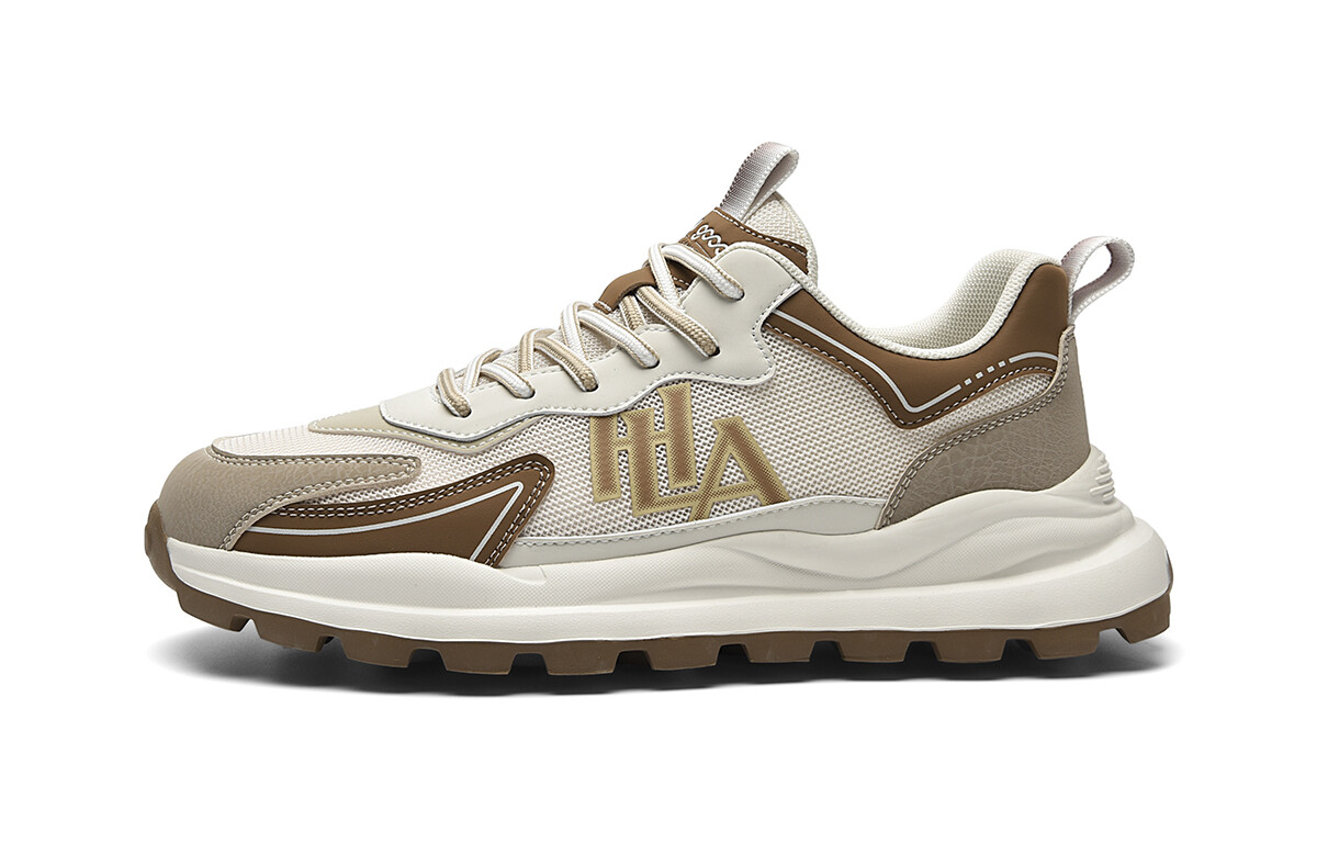 

Кроссовки мужские Lifestyle Shoes Men Low-Top Hla, белый/коричневый