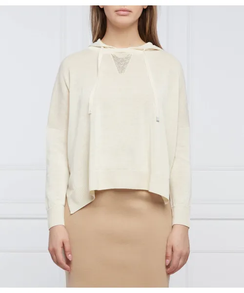 

Льняная толстовка Regular fit Peserico, белый