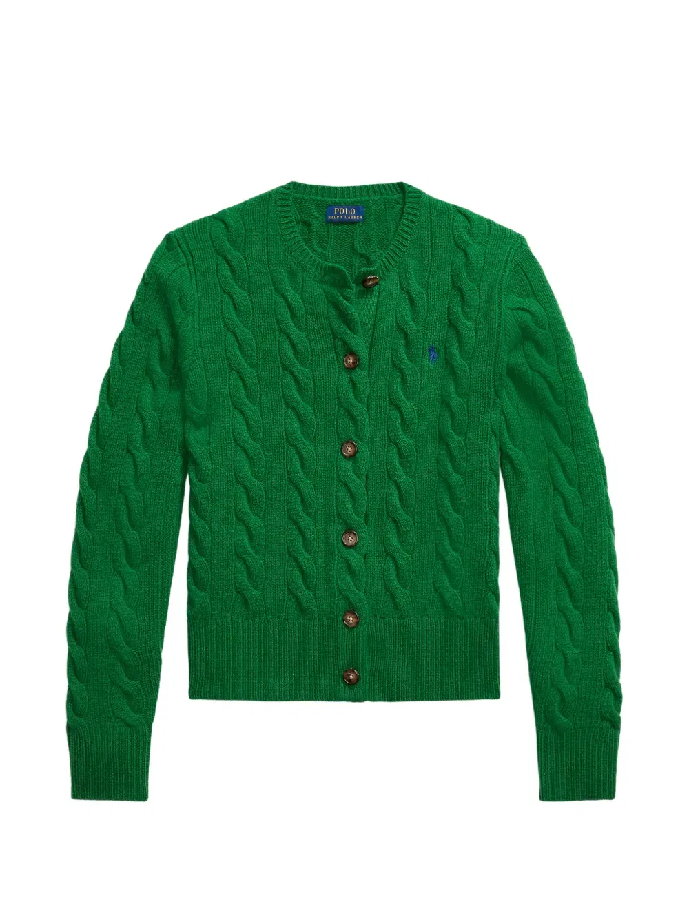 Кардиган крупной вязки Polo Ralph Lauren, зеленый