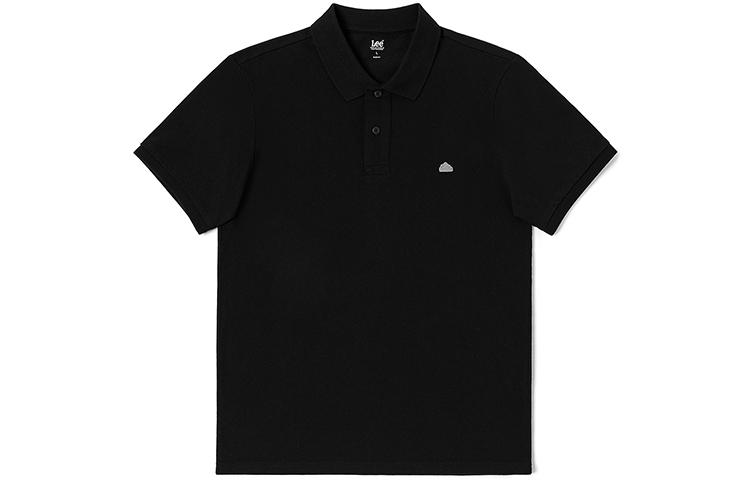 

Lee Мужская черная поло, Черный, Lee Мужская черная поло
